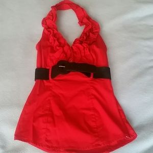 Heart and Soul Ruffle Halter top